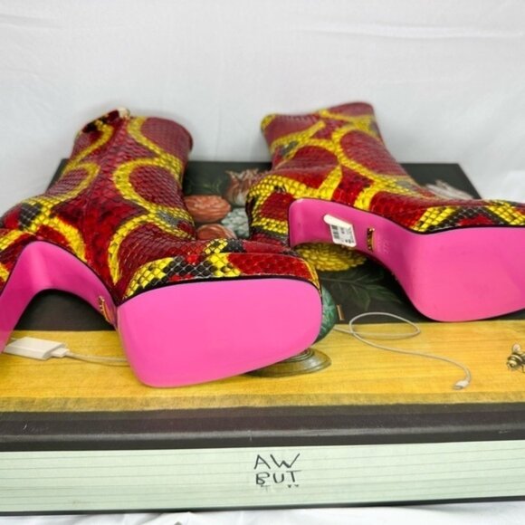 🔥 NWT Gucci Women's Python Platform Ankle Boots 🔥 - Picture 7 of 12